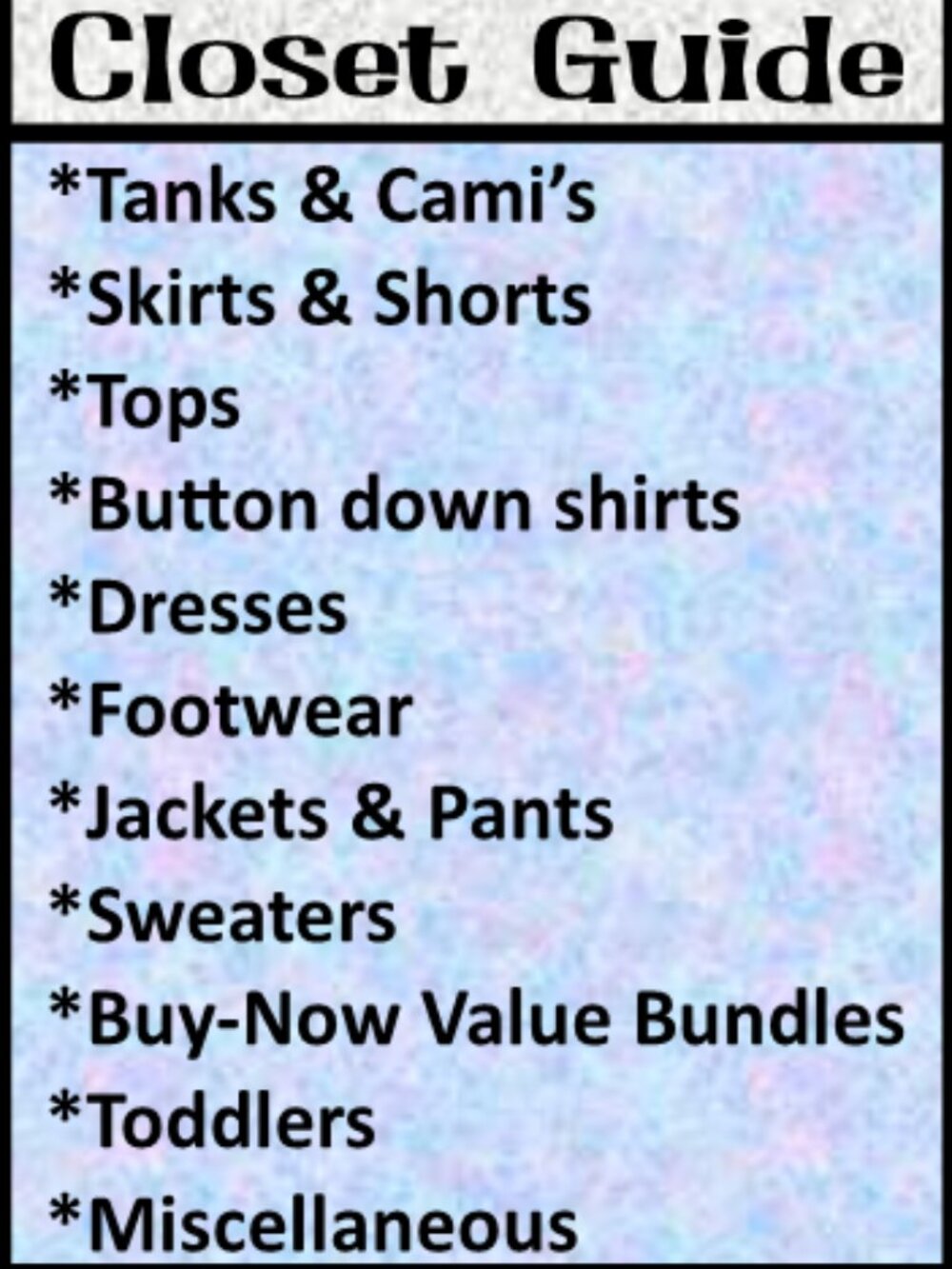 Closet Guide - Picture 2 of 4